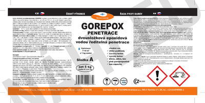 GOREPOX PENETRACE vodouředitelná, set 5kg - 2