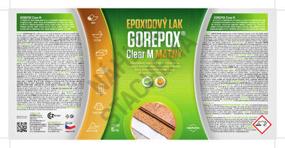 GOREPOX CLEAR M vodouředitelný epoxidový lak matný, set 1kg - 4